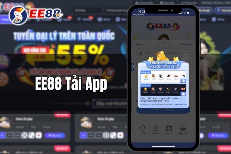 EE88 tải app - Quy trình download ứng dụng nhà cái trên IOS/Android
