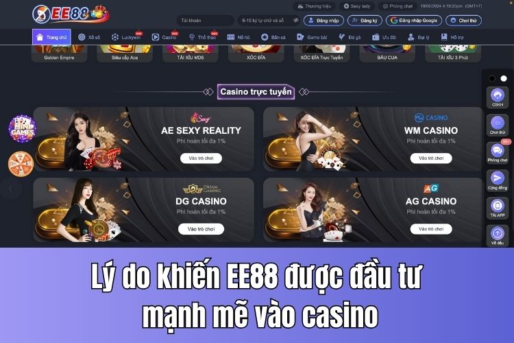 Lý do nào khiến Casino EE88 được đầu tư mạnh mẽ?